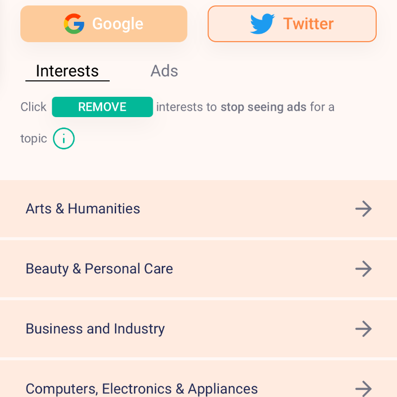 Gullisc's tweet photo. Ooit over iets gesproken en er meteen een advertentie van gezien? Er is geen bewijs dat iemand naar je luistert, maar Google weet veel over jou. Bekijk de interesses die Google over je weet! Deze 4 van mijn 60 https://t.co/9RYIl4j1nl @data_rita https://t.co/5DyGciEAKq