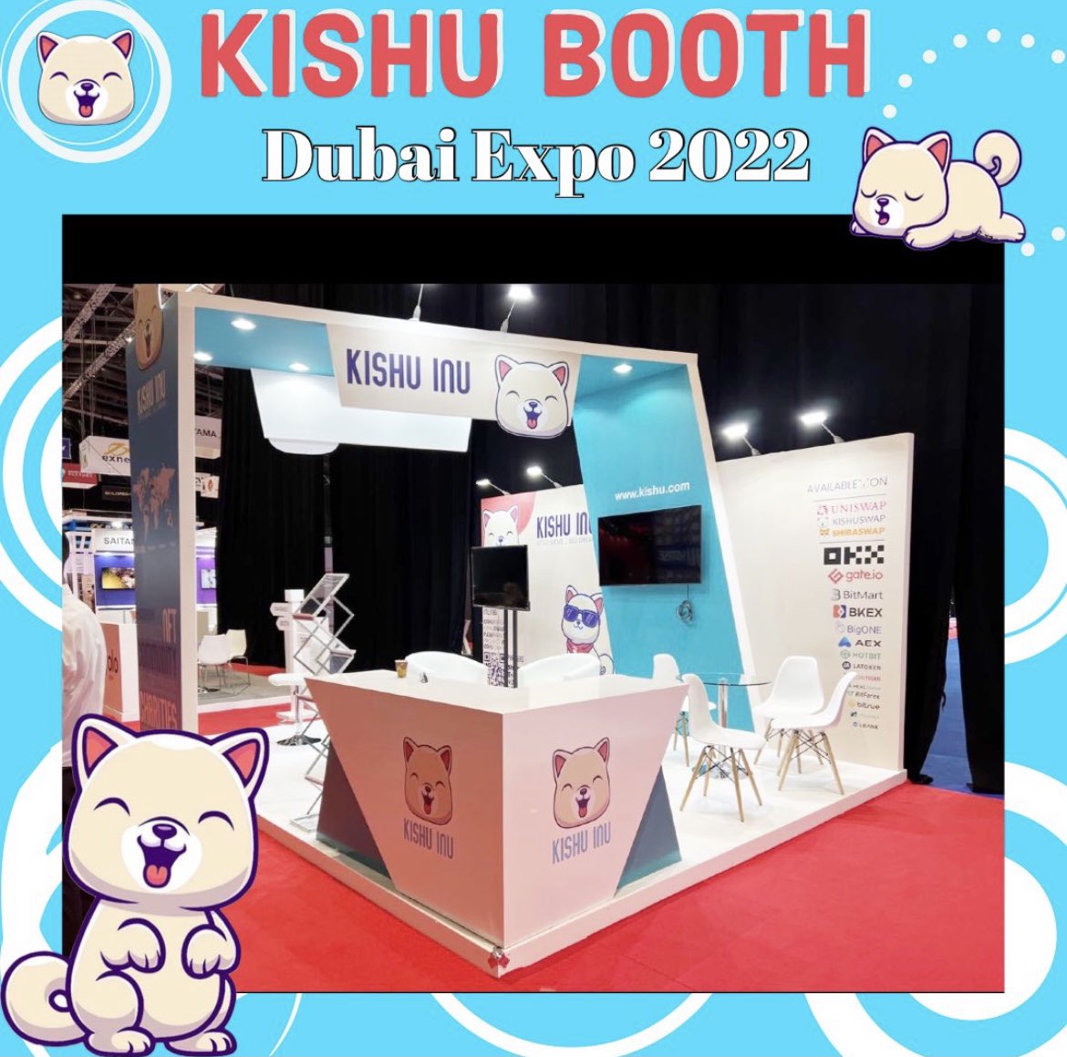 #KISHUARMY are you ready for what’s coming 🐶🐶💥💥💥? #KISHUBOOTH #DubaiExpo2022 <a href="/anndylian/">Anndy Lian</a> #ProjectK <a href="/HuobiGlobal/">火币HTX</a> <a href="/kucoincom/">KuCoin</a> <a href="/binance/">Binance</a> <a href="/cryptocom/">Crypto.com</a>