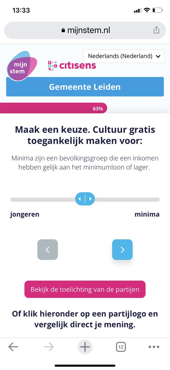 Toch moeite met dit soort keuzes in stemhulp Mijnstem. De gemeente kan cultuur toch voor beide groepen gratis toegankelijk maken? Of voor ouderen? Of helemaal niet?