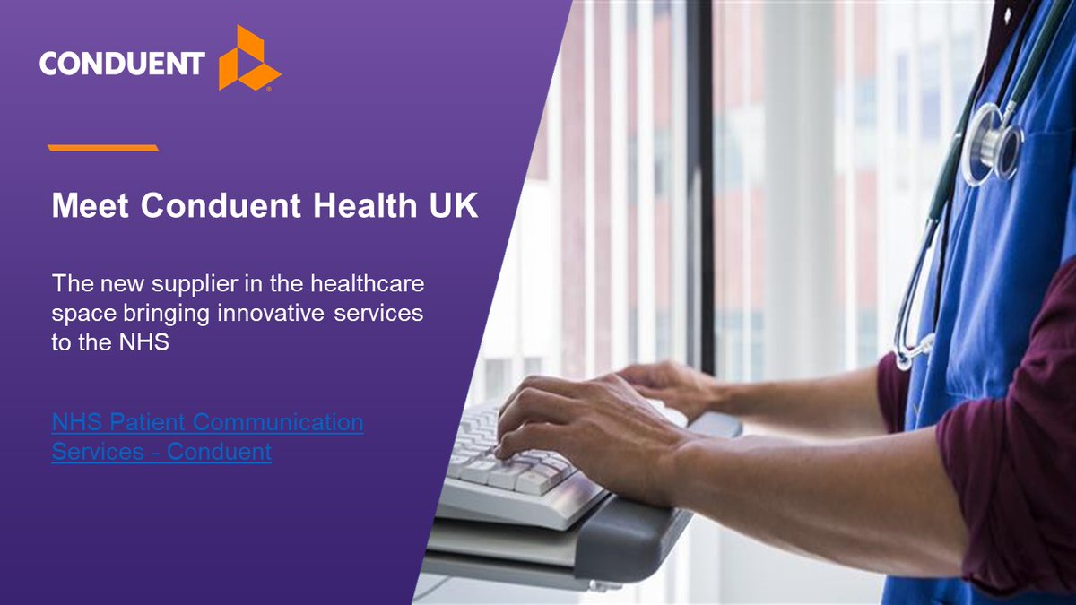CDNTHealthUK's tweet photo. Proud to be a new supplier to the #NHS #patientcommunication #patientexperience #omnichannel #multichannel @CDNTHealthUK @Conduent https://t.co/9LSIALJ8jy https://t.co/4ZnnoMgeMg