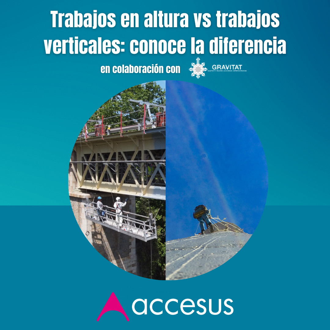 Accesus's tweet photo. ¿Conoces las diferencias entre #trabajosenaltura y #trabajosverticales? Descúbrelas en nuestro #blog en colaboración con @gravitat_ y no te pierdas nuestras sugerencias para equiparte con #seguridad con los mejores #EPI @Accesus 
⬇⬇⬇
https://t.co/JG6JyJpGoY https://t.co/5PyusG0cjQ