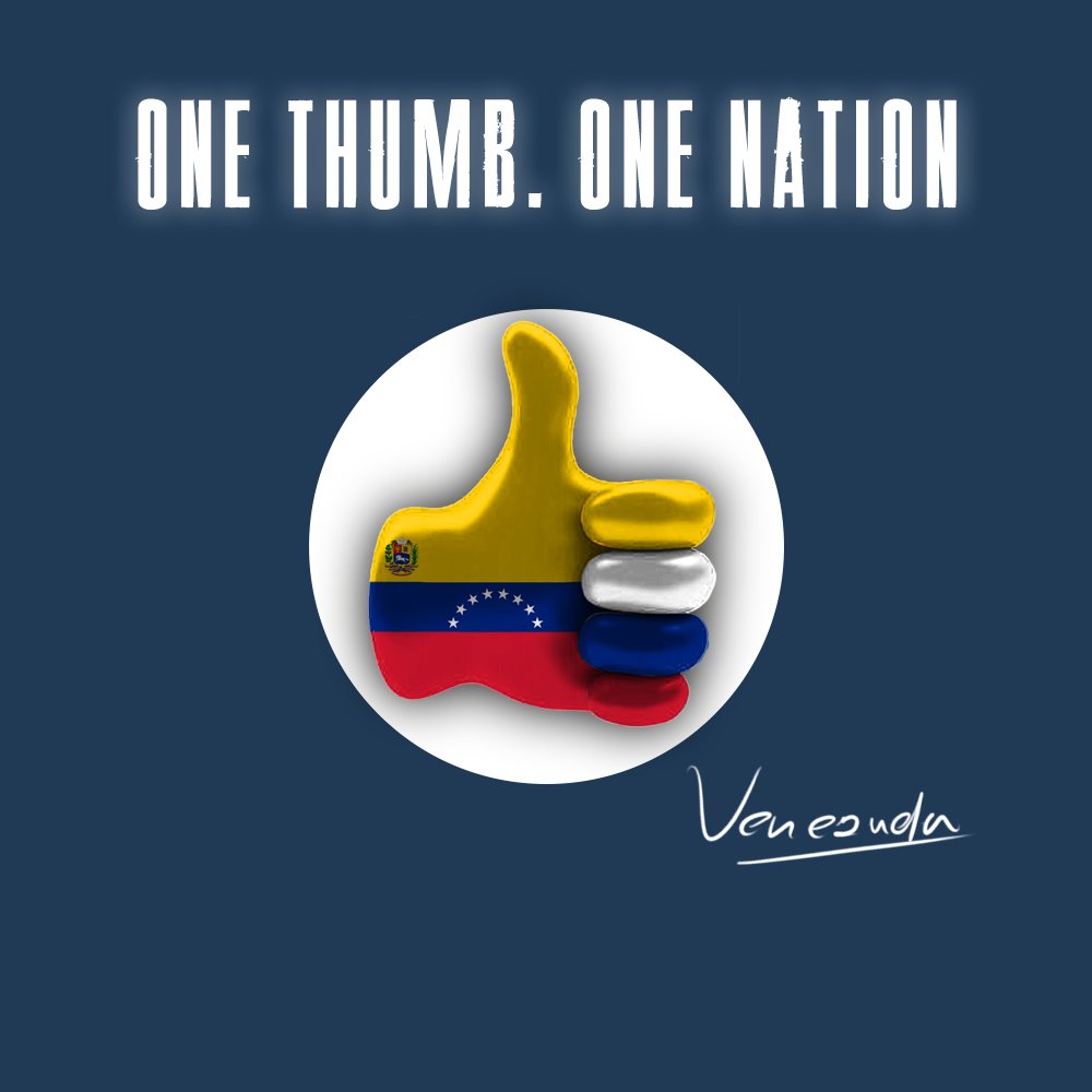 ThumbNation's tweet photo. The Venezuelan people are a proud people!  Show off your pride with the One Thumb. One Nation Venezuela NFT for just .1 ETH.
https://t.co/mq1WZjXek4
#Venezuela #NFT #heritage #pride https://t.co/STzctAbhtj