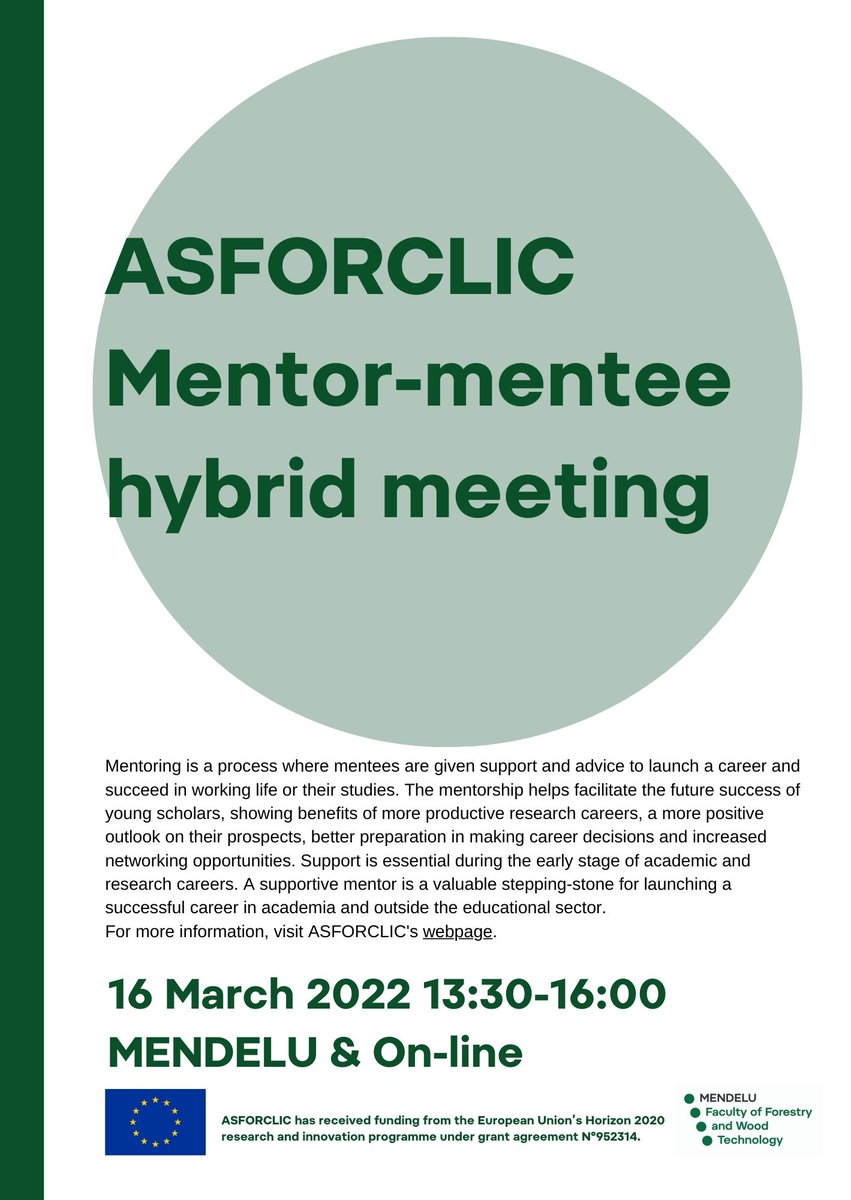 ASFORCLIC_H2020's tweet photo. #ASFORCLIC´s Early-stage researchers & young researchers connected to the WG #Wood & WG #Bioeconomy discuss today with their mentors. Prof Wimmer @BOKUvienna is joining us @ldf_mendelu. Other colleagues are online.
#twinning #H2020 https://t.co/IihG3rlOWh