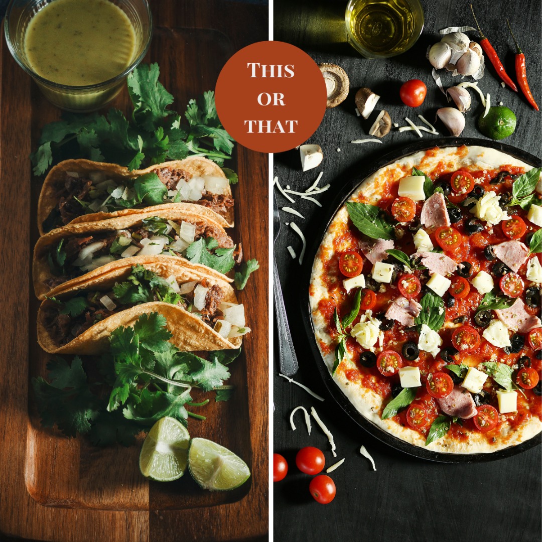 mariedavishomes's tweet photo. If you were going out to dinner, which would you choose? Tacos or pizza? 😋
#tacos #pizza #dinner #NightOut #EatingDinner #restaurant https://t.co/BpkRK8uJRg