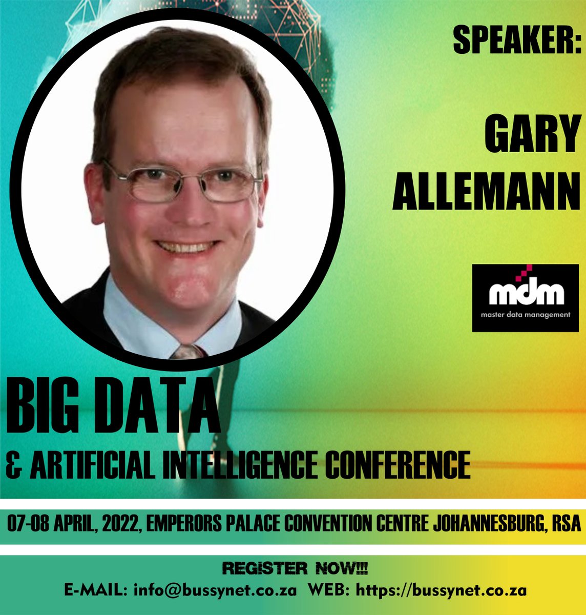 Does you data strategy work for your business? 

Join us for tips on delivering an actionable data strategy at @bussynet Big Data and #AI conference on the 7th and 8th of April at Emperor's Palace 
ow.ly/WzK750IkBHK