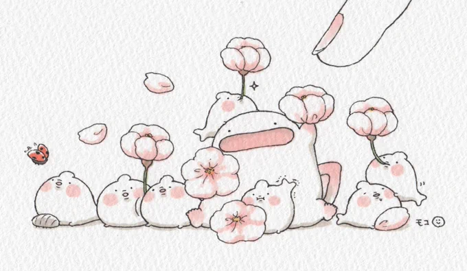 オオサンショウウオ、さくらまとめ🌸 