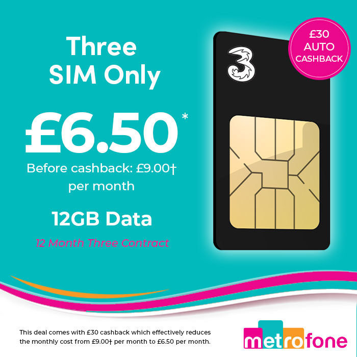 Metrofone's tweet photo. If you want to lower your monthly phone
bill but keep your existing handset, this #5G ready, SIM
only deal from #Three is packed with great value!

https://t.co/3rQwTkLLXg https://t.co/oohjGNzVIE