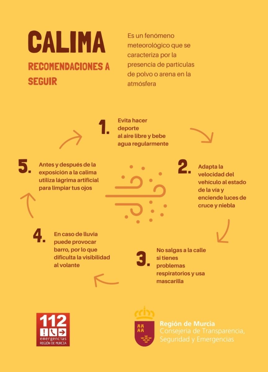 BoticaManchega's tweet photo. #Calima Recomendaciones a seguir https://t.co/JCVeyDAFa3