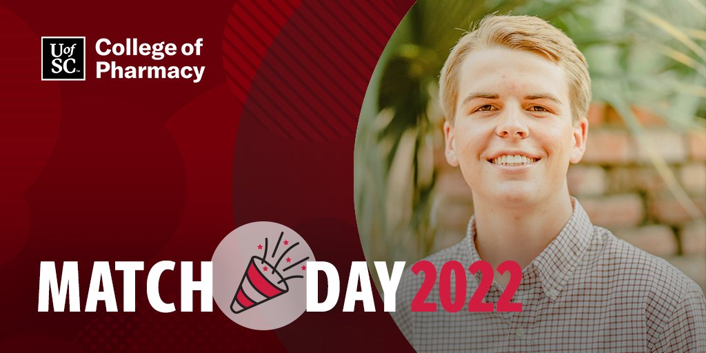 UofSCPharm's tweet photo. Jake Crocker ('22) matched with @ThePrismaHealth / @UofSCPharm 🎉

💊 PGY1 Acute Care Residency
📍  Columbia, SC

#UofSCPharmMatch | #RxMatchDay | @JakeCrocker3 https://t.co/lPyyRcNTNc