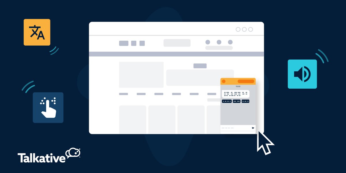 🎉 Product Update Announcement 🎉

Talkative was built with the WCAG 2.1 accessibility guidelines in mind. 

So, with our latest update, we thought we'd share some of our most useful accessibility features - both old and new. Learn more below! 

gettalkative.com/updates/live-c…