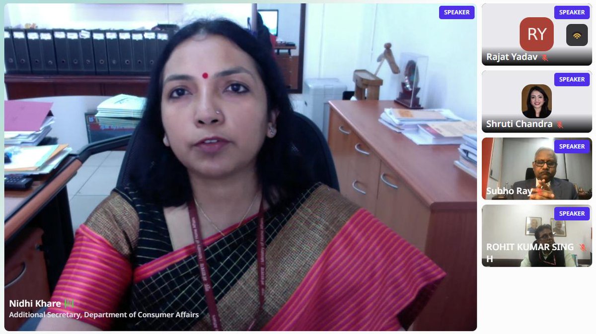 investindia's tweet photo. #ConsumerAwarenessWeek
Smt. Nidhi Khare, Addl. Secy, Dept. of Consumer Affairs, talked about the evolving #ecommerce landscape & the need for self-regulatory consumer protection mechanisms in India at the 'e-commerce & the Digital Consumer Seminar'.
#JagoGrahakJago https://t.co/WGHxL9Atc3
