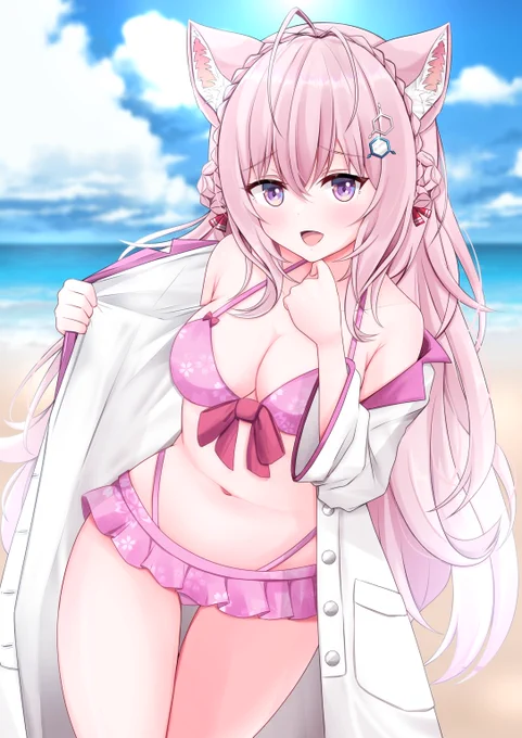 ざんね～ん
下は水着だよ～🧪
#こよりすけっち 