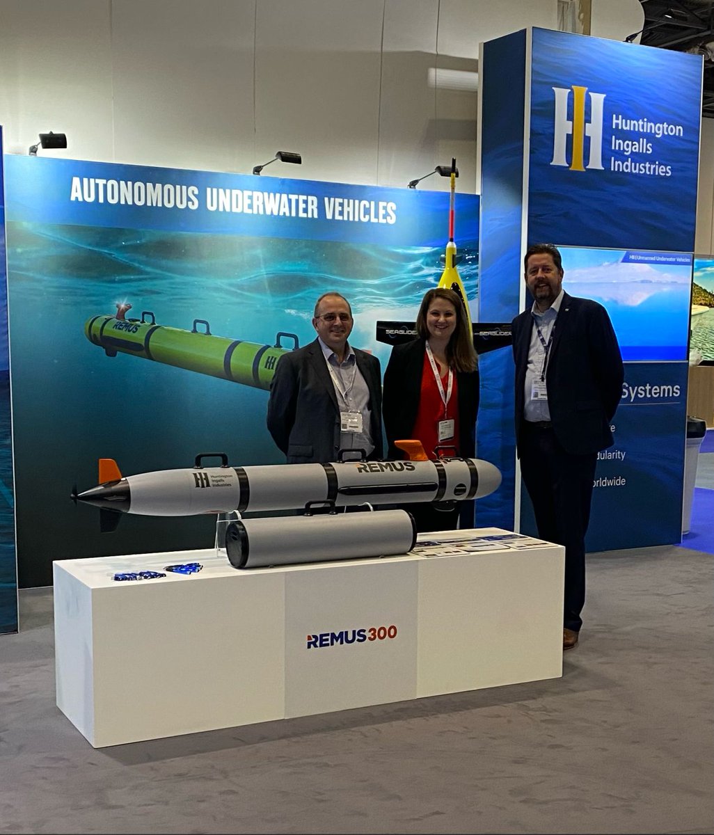 Catch HII Unmanned Systems at Oceanology International, London UK.. 15-17 March
ow.ly/vV0w50IkllY

#AUVSI #HII #Oceanology #REMUS300