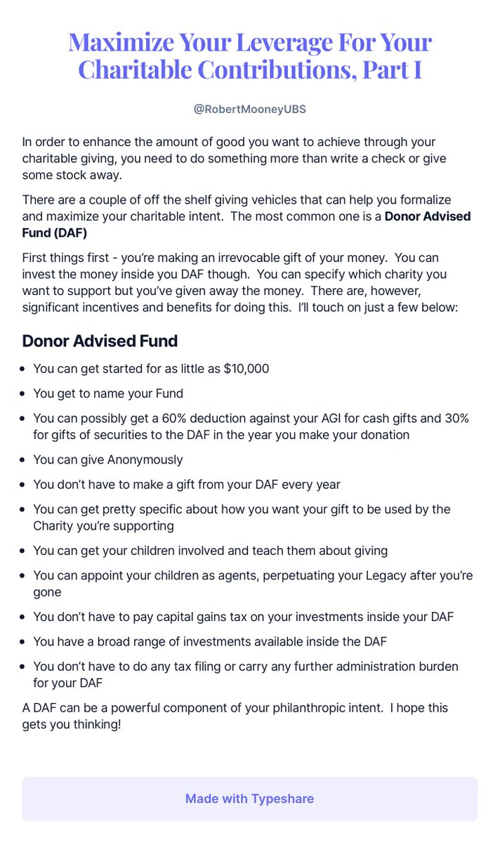 robertmooneyubs's tweet photo. What is a Donor Advised Fund and is it right for me?
@ShipperShare
@Ship30for30
#Ship30for30 https://t.co/HlwDwXcfs2
