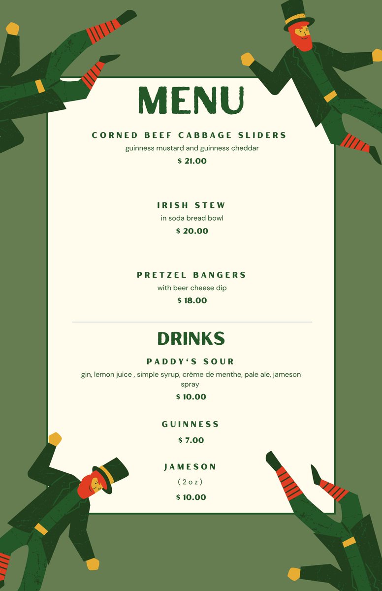 Grain_Bar's tweet photo. Check out our Pattys day menu and don't miss out ! 🍀 

#stpattysday #stpatricksday #pattysday #Paddysday #guinness #jameson #paddysour #irishfood #irish #ireland #food #cocktails #yvrdrinks #yvreats #yvrlife #dailyhivevan #downtownvan #Vancity #vancitynow https://t.co/nlYPN52MCK
