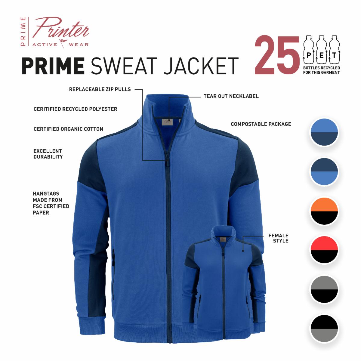 UBScandinavia's tweet photo. Our Eco friendly range... Printer Prime.

Sweat Jacket made from Certified Recycled Polyester and Organic Cotton in male and female fits. Perfect for uniform or teamwear. 6 colour contrasts available in sizes S-5XL.

#ubs #unitedbrands #printerprime #eco #uniform #teamwear #promo https://t.co/eGC5xUdoxL