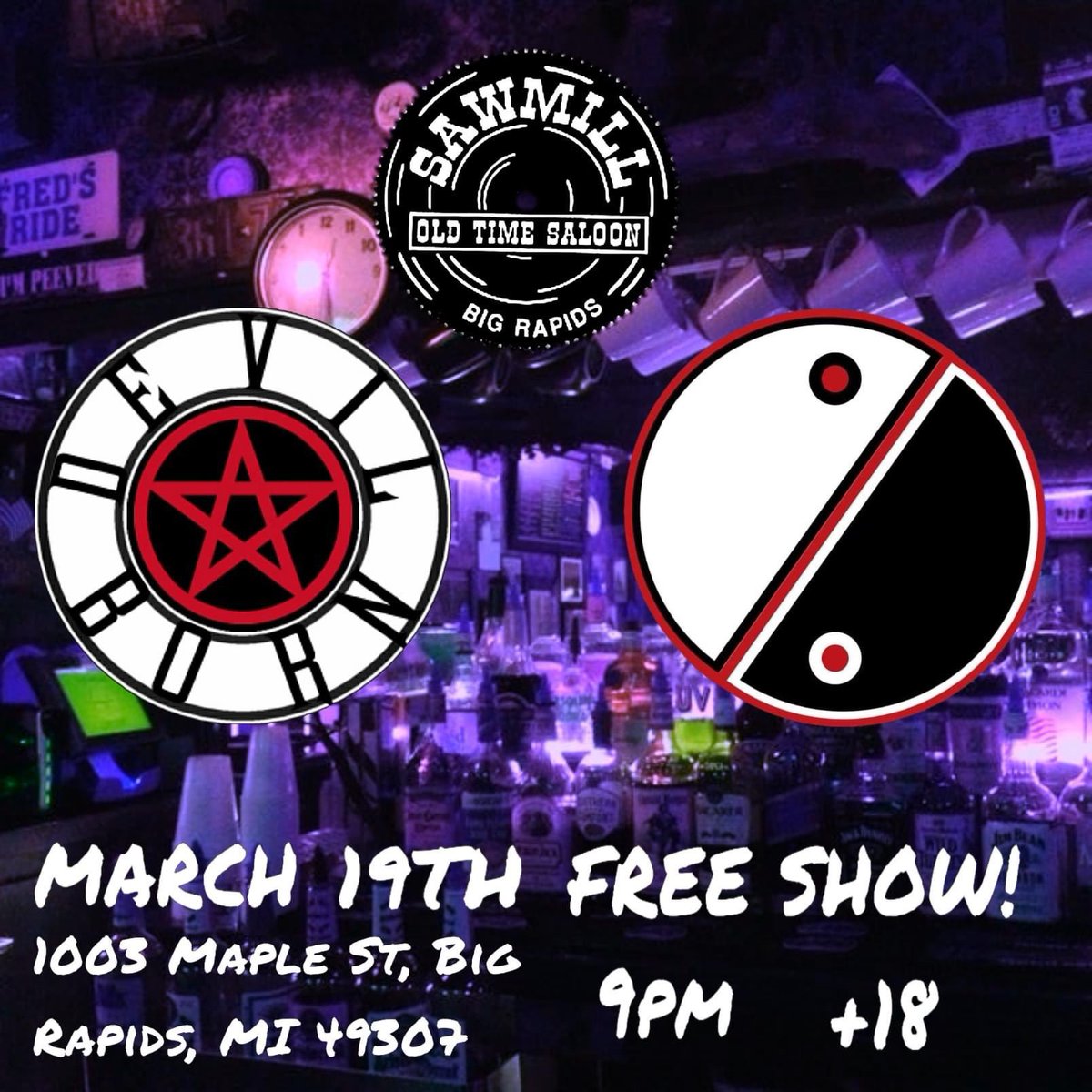 DevilBorn2016's tweet photo. This Saturday! Free show at the @SawmillSaloonBR! We hope to see you there! https://t.co/JKsWUrXo7C