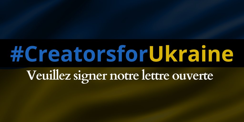 Une lettre ouverte sur l'#Ukraine rédigée par des #créateurs du monde entier. Nous nous unissons aujourd’hui pour parler d’une seule et même voix. Veuillez signer la lettre et la partager. #creatorsforukraine
docs.google.com/forms/d/e/1FAI…