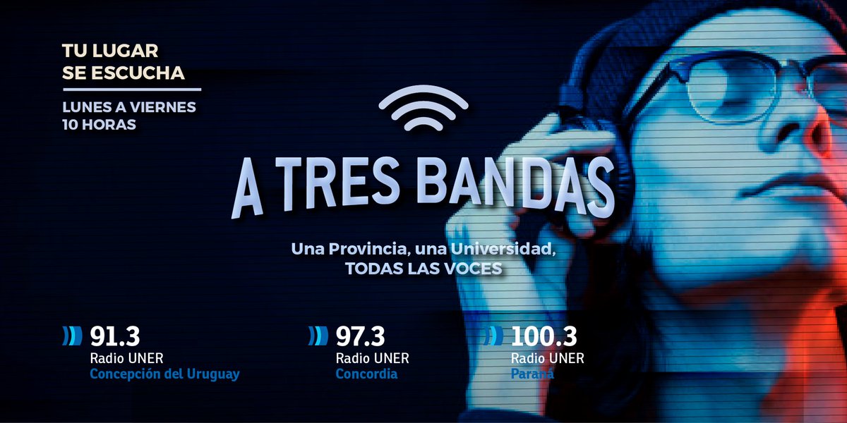 RadioUnerParana's tweet photo. 👉🏻 Desde las #10hs @trovattojose 🎙️ y la continuidad de las noticias de #ATresBandas 📢
📱 Envia tu mensaje al 3434803418
📻 Escuchanos on line en https://t.co/E7Jr3E5tPE https://t.co/m3TlruzEKu