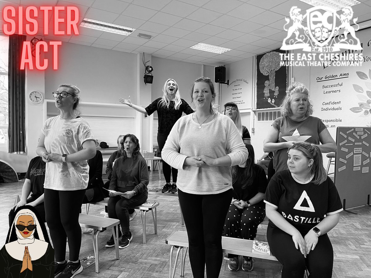 Officialecmtc's tweet photo. Look at how hard weโre working to bring this absolutely fantastic show to life!! Get your tickets at the following link ๐๐ปโค๏ธ #SisterAct #Deloris #SweatyEddie #RaiseYourVoice #TakeMeToHeaven #ECMTC #AmDram #MusicalTheatre #AmateurTheatre #Manchester
https://t.co/MzheTaMdGN https://t.co/5kX7po3FJn