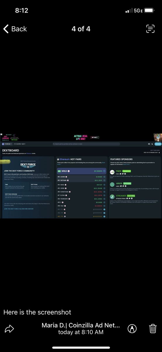 ContentCoinUS's tweet image. Our Dextools  Banners are up and running! We are behind our marketing team and all of our HODLERS who help every day in anyway they can!