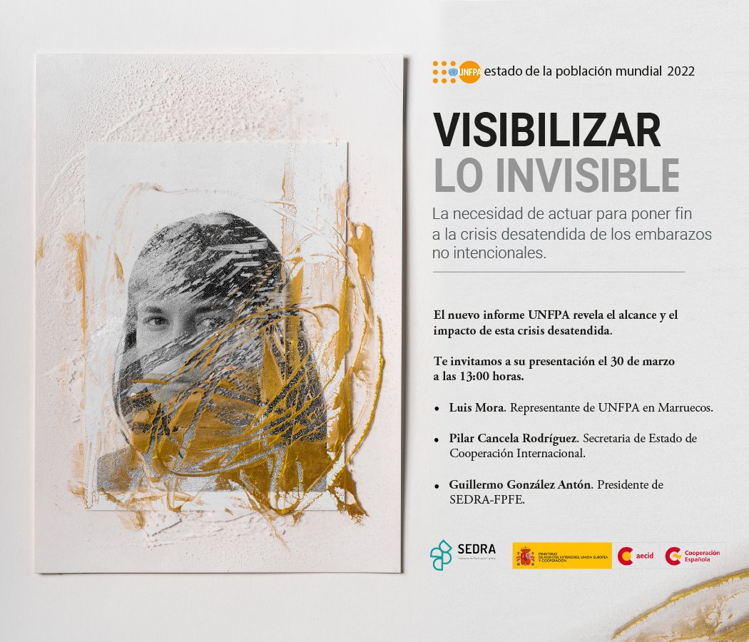 fpfeong's tweet photo. 📢¡Ya casi está aquí! El 30 de marzo presentamos, en colaboración con @aecid_es, el informe anual @UNFPA. Este año, centrado en el impacto de los embarazos no intencionales. Inscríbete para seguir en directo la presentación: https://t.co/f6UeKK4t5J #InformeUNFPA https://t.co/QoZ5D3Vpan
