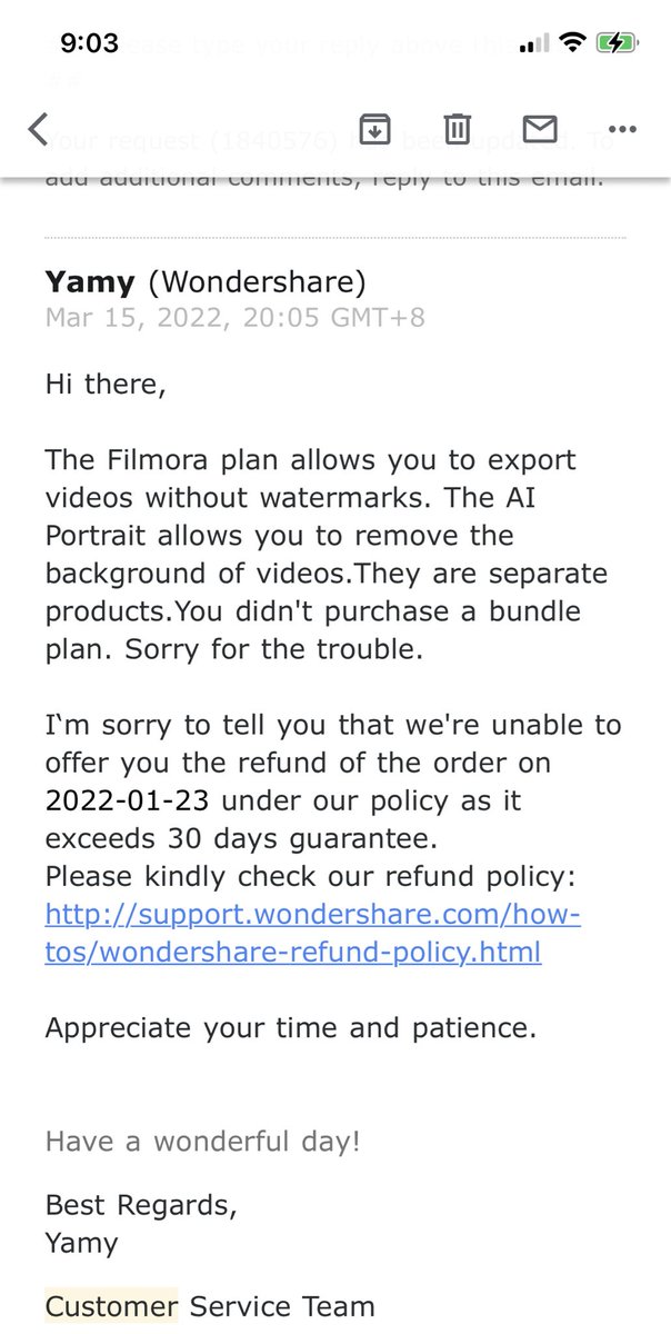qwek's tweet photo. @WS_support @Filmora_Editor This is what I was told by the team. There just has too much of confusion. Seems like u are saying a different thing. https://t.co/VEODmGj9M2