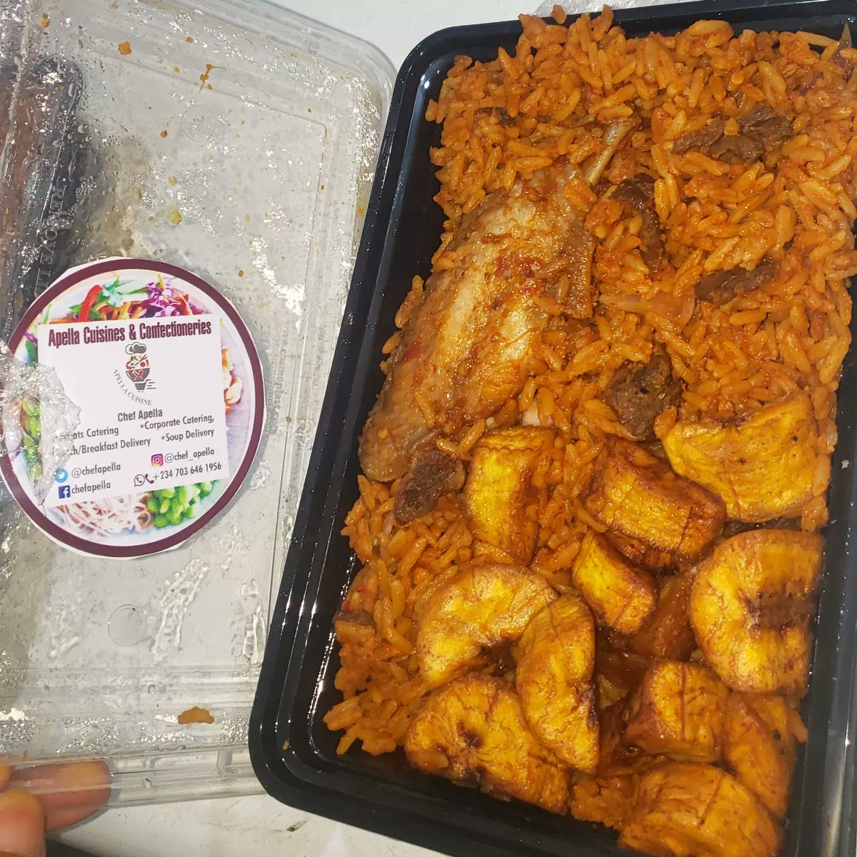 Apellacuisine's tweet photo. These yummy meals make it easy to power through your day, thanks to quality, taste and nutrition👩🍳.
We are now taking orders for Thursday's Special Lunch.
Kindly send a DM or WhatsApp message to 07036461956 to place your order🙏.
#lunchinlagos #food #lunchttime #foodinlagos https://t.co/hluUeEtoNF