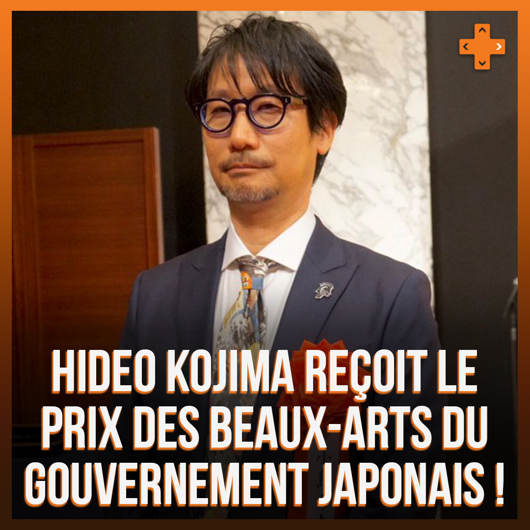 Gameblog's tweet photo. Hideo Kojima reçoit le prix des Beaux-Arts du gouvernement japonais !
Il a été récompensé de ses 36 années de travail dans le jeu vidéo !
Il est “très heureux que le médium immature des jeux ait été hautement évalué en tant que forme d'art culturel "d'expression"." https://t.co/sdX2l3yg33