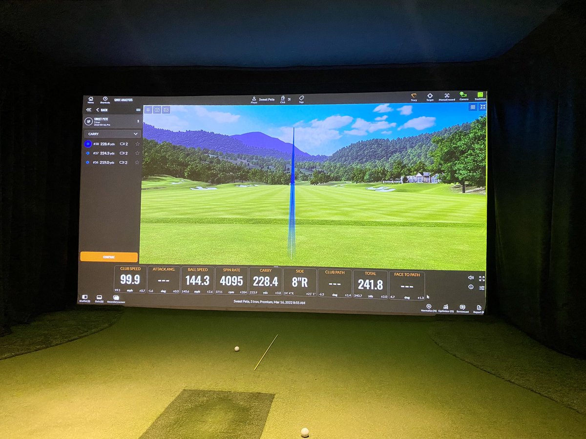 blazgolf's tweet photo. Winter training has been going pretty well! #3iron #rangersgolf🐻 https://t.co/a3i9dKdg2y