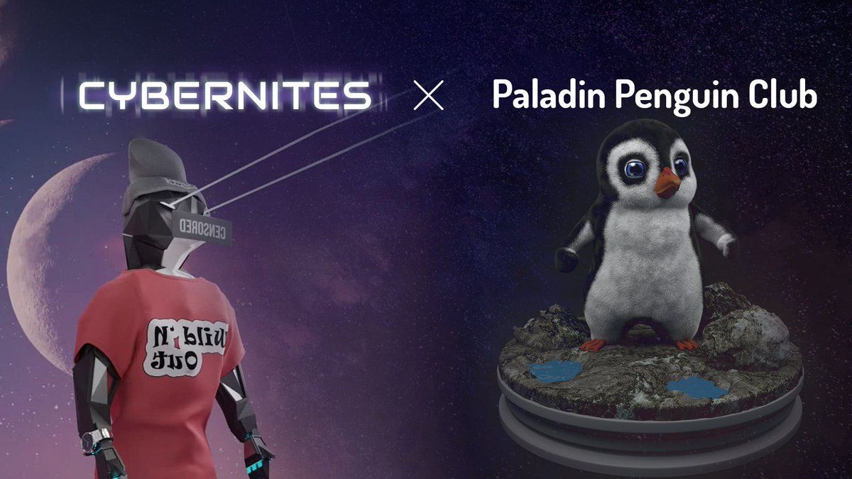 *EXCLUSIVE PARTNERSHIP* Cybernites & @paladin_penguin 💎 HOLDERS BENEFITS👇 🎮Play-to-earn game! 🪐Exclusive access to their Sandbox land! 🎁Weekly Giveaways! 👔Private membership in a Paladin Penguin collectors club Join their Discord for more info: discord.gg/paladinpenguin…