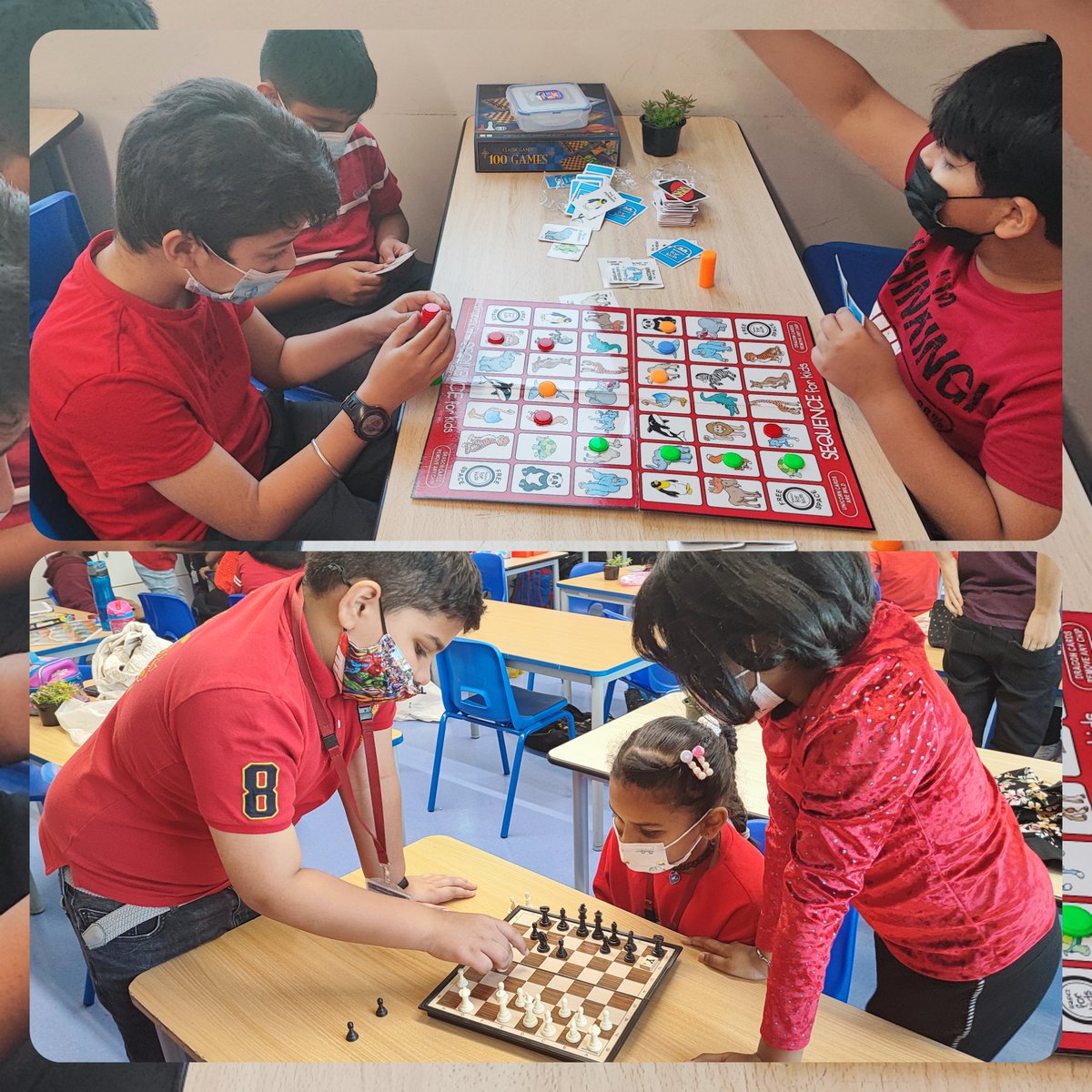 Halz27444193's tweet photo. #NoDeviceDay on #Day3 was enjoyed thoroughly by the students of Grade 3B as they were engrossed in board games with their friends. @ShettySampoorna @Fatima_Martin @nmsprimary @gemsnms_alkhail https://t.co/7kOTsbQe3e