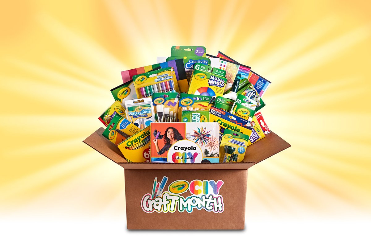 This week's #tweets4toys winners will receive prize packs FULL of @crayola crafting supplies, including a Crayola CIY Book, 64-count or larger box of crayons, Creativity Canvas, Model Magic, metallic markers, washable paint sticks, glitter glue, and MORE! 🎨✨ #crayolacraftmonth
