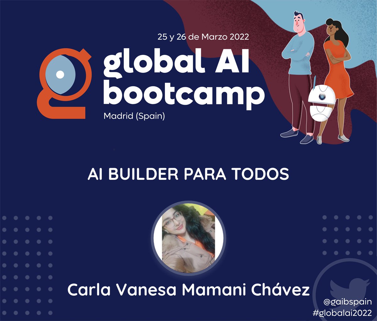 ¡Con <a href="/CarlaMamaniCha1/">Carla Vanesa Mamani Chavez</a> hay AI Builder para tod@s! 🍦

#GlobalAICommunity #GlobalAiBootcamp #GlobalAI2022