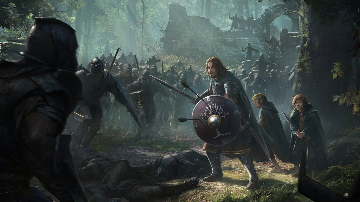 MultiversoTM's tweet photo. Boromir se sacrifica para salvar a Pippin y a Merry, demostrando que caer en la tentación no impide resarcirse. Probablemente el personaje más humano de todo el Señor de los Anillos.

Por lotrrisetowar

https://t.co/abO87UmeNX
