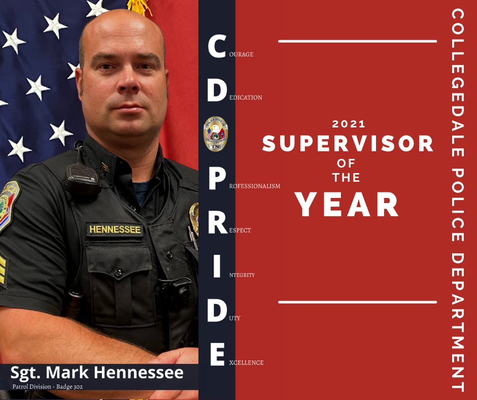 Collegedale Police Department on Twitter "The Supervisor of the Year