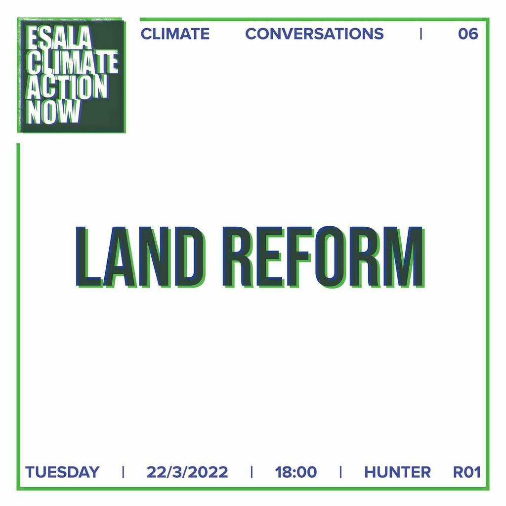 We will be hosting the 6th Climate Conversation Tuesday, March 22nd at 18:00-19:00 in Hunter R01 and online via Zoom.
 
Since 2003, 560,000 acres of land—home to more than 25,000 people—have been redistributed to collective land trusts through community … instagr.am/p/CbKiGwrMBN5/