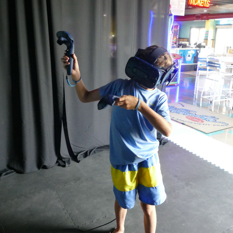 Enter the world of Cyberville for an adventure you won't forget at the Waterville Amusement Park, open 12:00-8:00pm!