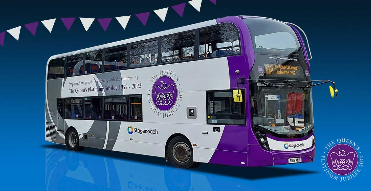 You may have spotted our special Jubilee buses in your area. We've launched a competition where you can win £150 of high street shopping vouchers. All you have to do is send us your best shot of our Jubilee bus! Find out more via the link!  stge.co/xgkz50I8YqH #SCSJubileebus