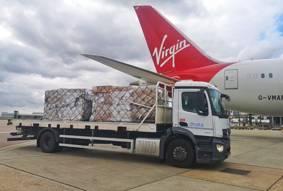 This week, <a href="/VirginAtlantic/">virginatlantic</a> – in partnership with @Airlinkflight &amp; <a href="/ConvoyofHope/">Convoy of Hope</a> – transported over 27 tonnes of medical aid and humanitarian supplies to Ukrainians caught up in the conflict ❤  We continue to consider other ways to help, using the power of our people and planes.