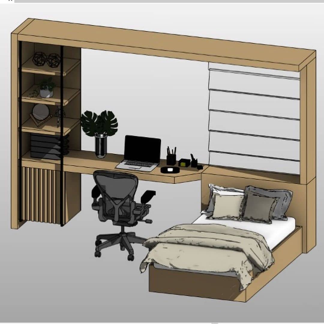 Zenolightren's tweet photo. Still Visualizing......Bedroom- workspace concept
 #designandbuiltdelight
#luxuryhomestherapy
#zenolightrenaissance https://t.co/jUDdwkSqD2