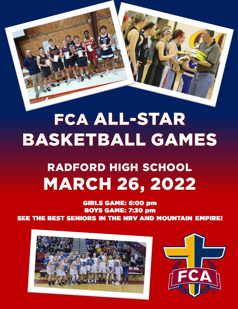 SWVAFCA's tweet photo. Rosters are set! Support the best seniors in SWVA and our camp scholarship fund to help send athletes to FCA Camp! #fcaallstar https://t.co/bag54QFL7S