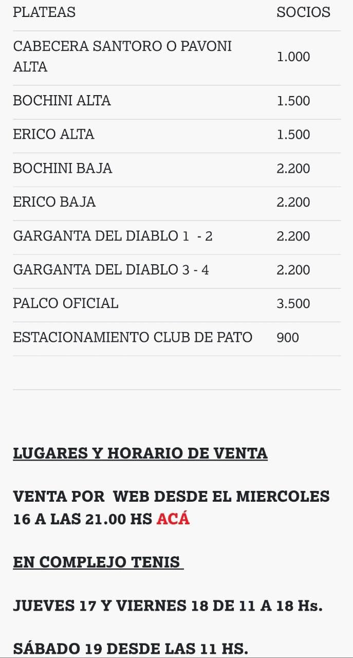 reaccionar alto ley Gastón Edul on Twitter: "Precios de entradas para Independiente - Racing.  Solamente para socios. https://t.co/MR0hA6eN8u https://t.co/S45zLgT7t5" /  Twitter