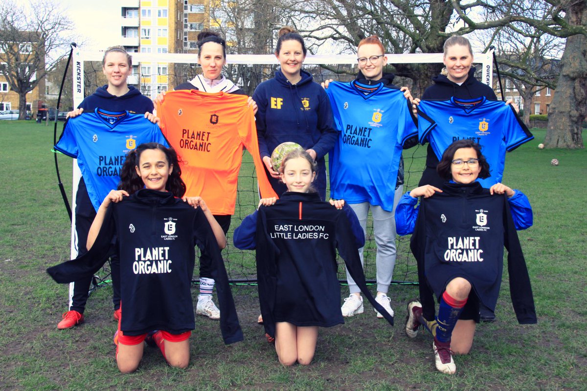 We're proud to support our community where Planet Organic stores are located. 💚 At East London Ladies FC  #IWD event, Our Broadway Market team presented Senior Teams with their new away kit, as well as training tops for the Little Ladies. Thanks for having us. ⚽ 
#EastLondon