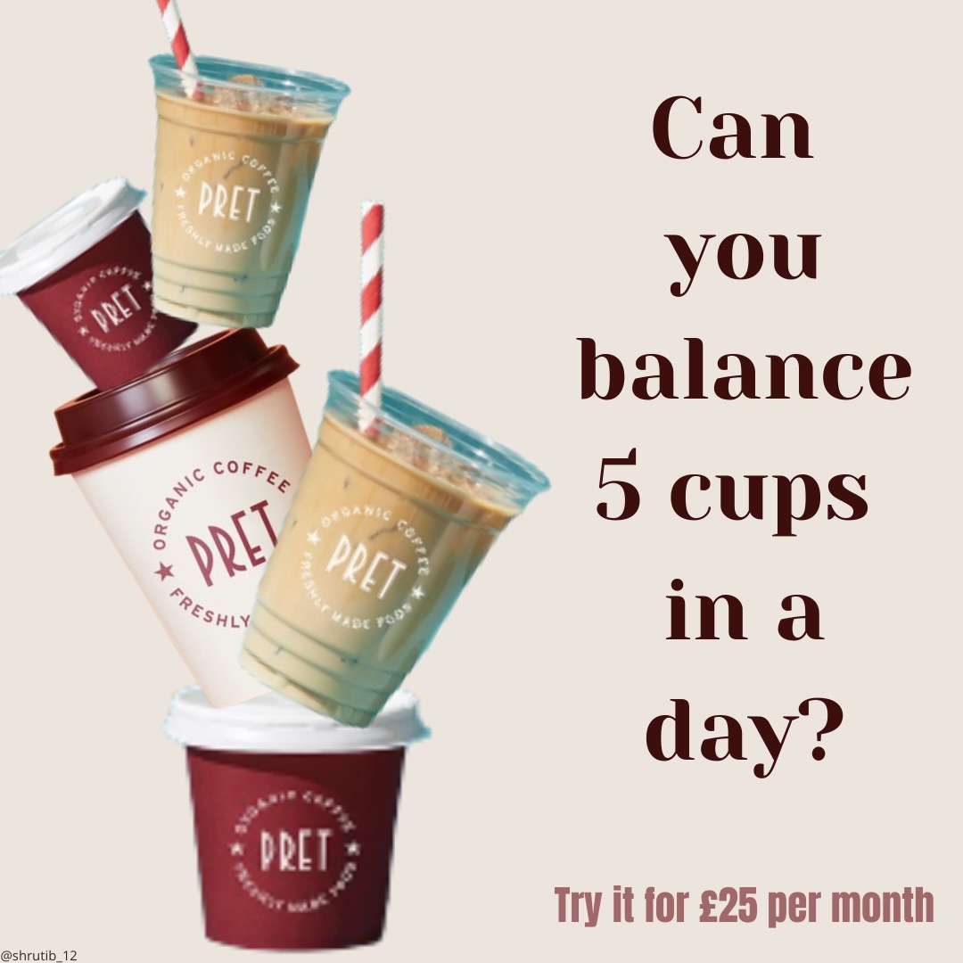 shrutib_12's tweet photo. This one's for @Pret... Coffee is everything ain't it!? @OneMinuteBriefs #PretCoffeeSubscription #Coffee #CoffeeLover https://t.co/sCK2xbsFzB