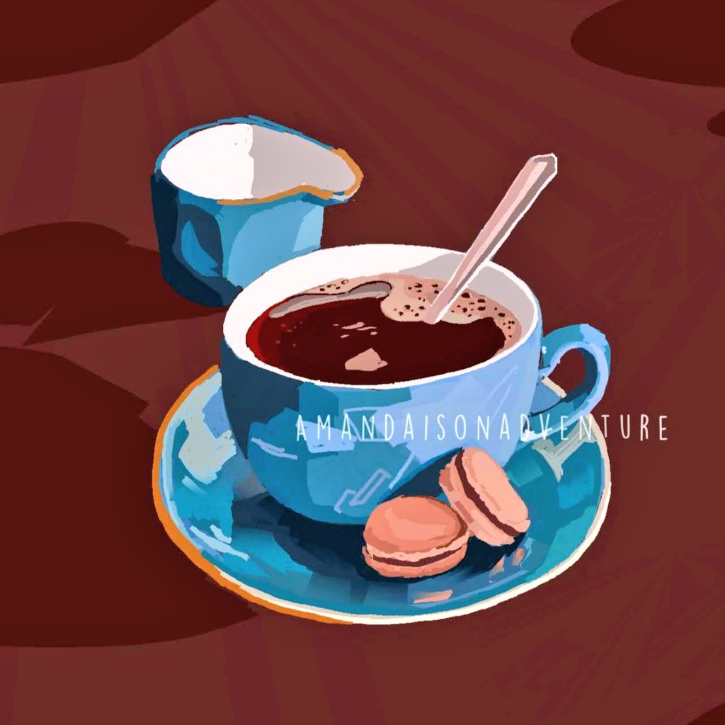 ☕️☕️ Coffee speedpaint with heavypaint 
#digitalart #arttwt