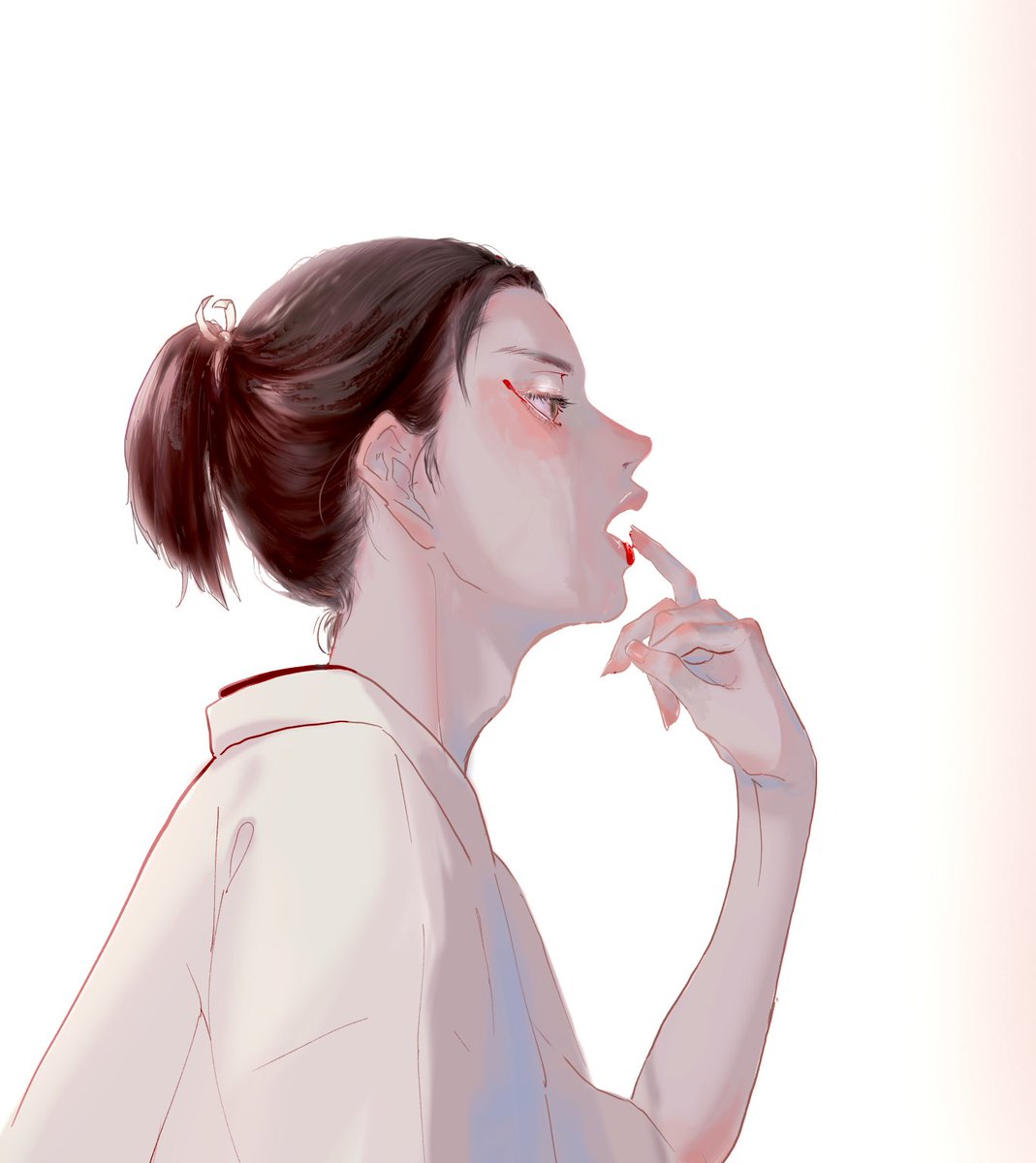 sakana_no_abara's tweet photo. 紅付ける陸奥様描きました。

最近自分の好みの横顔がわからなくなりつつある https://t.co/silnbPWyNC