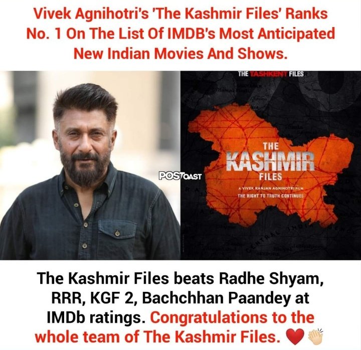 RTandRTonly's tweet photo. All Nationalists Must Support this trend...  #ISupport_VivekAgnihotri https://t.co/AReepaCiZa