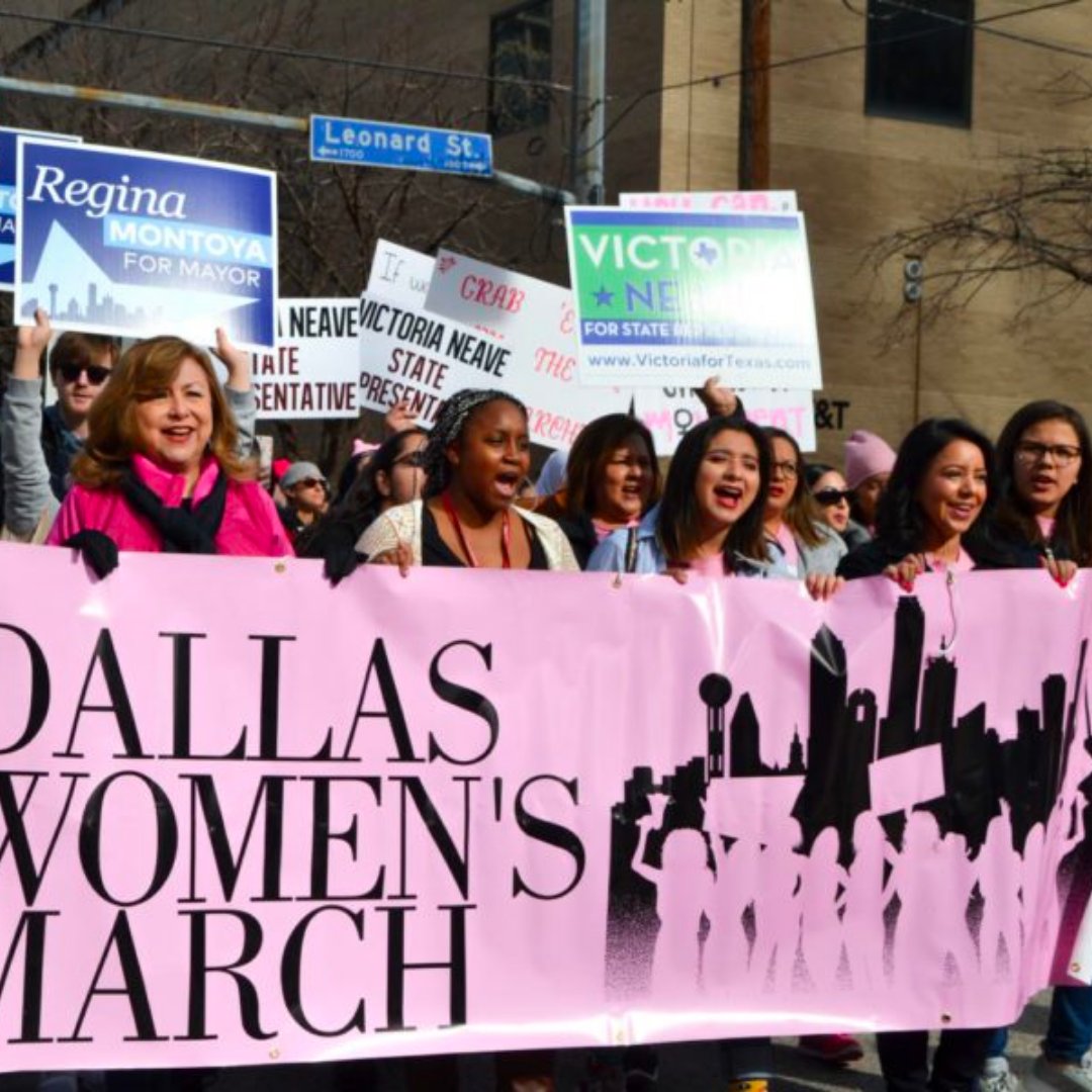 ReginaTMontoya's tweet photo. We are underserved and underrepresented.
We must share our experiences to encourage, support, and inspire Latinas. Like the moment I shared with State Representative Victoria Neave Criado at the head of the 2019 Womenβs March in Dallas.
#LatinosGiveBack #WomensHistoryMonth https://t.co/D4oeR5qDFX