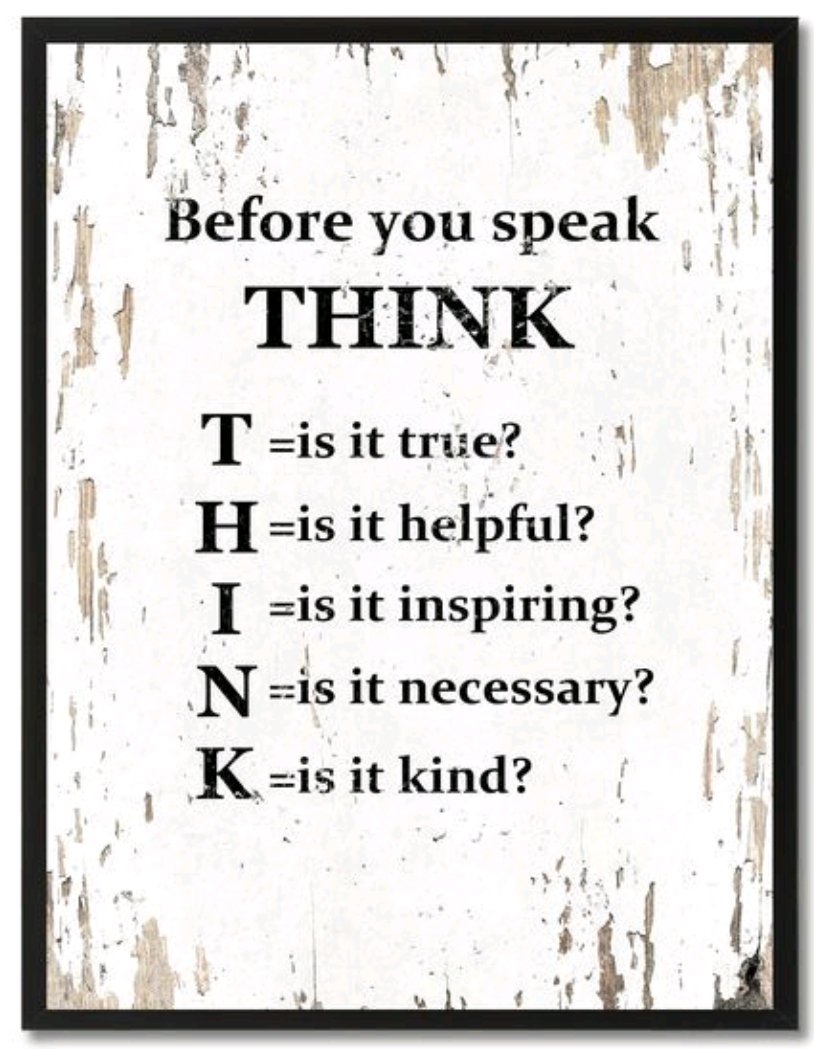 mckalra's tweet photo. THINK.... Before you speak or post! https://t.co/ySWCvhADVv